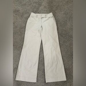 NWT Ann Taylor LOFT Light Beige Flare Dress Pants- Size 4